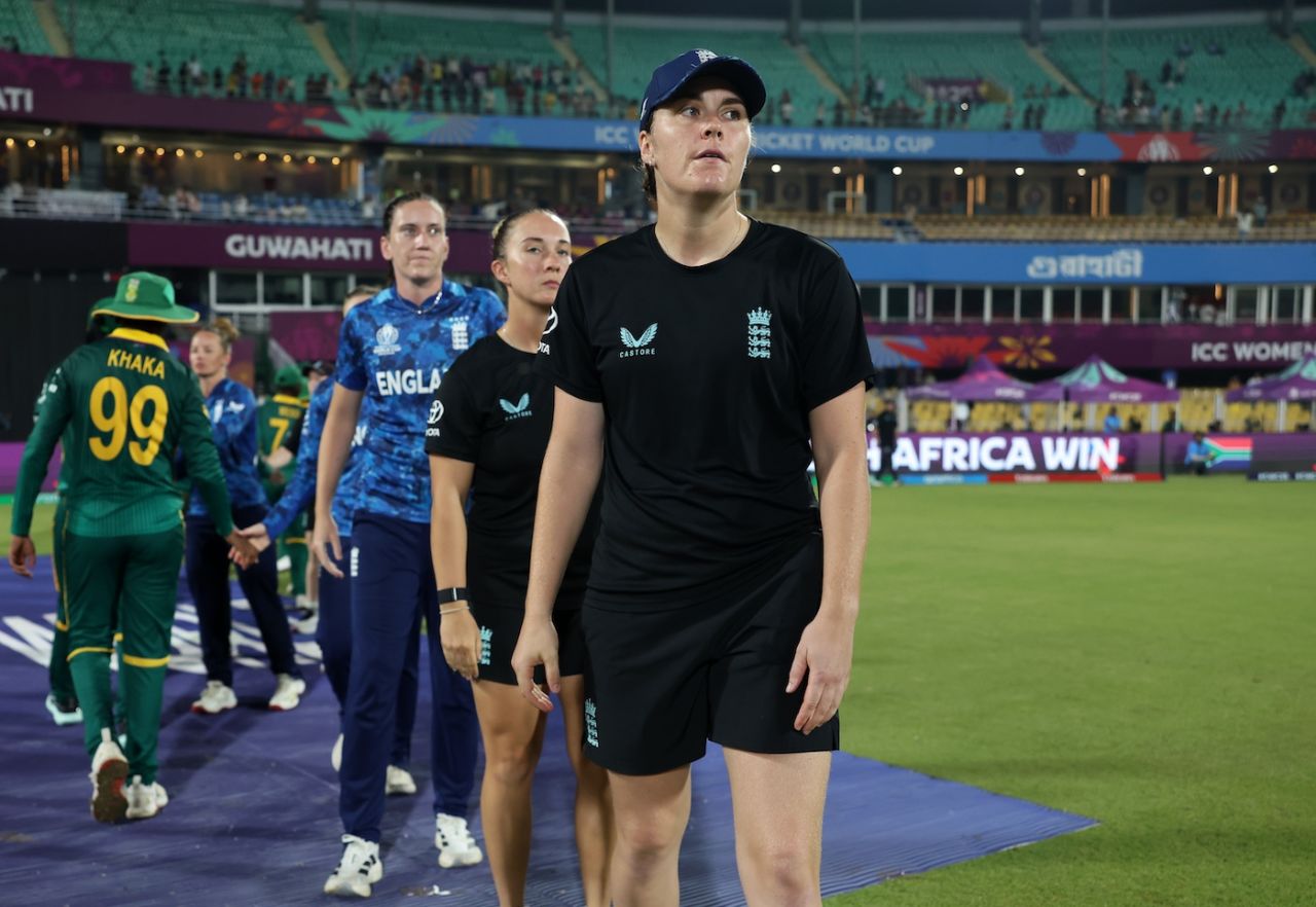 Nat Sciver-Brunt after the defeat, England vs South Africa, Women's World Cup semi-final, Guwahati, October 29, 2025