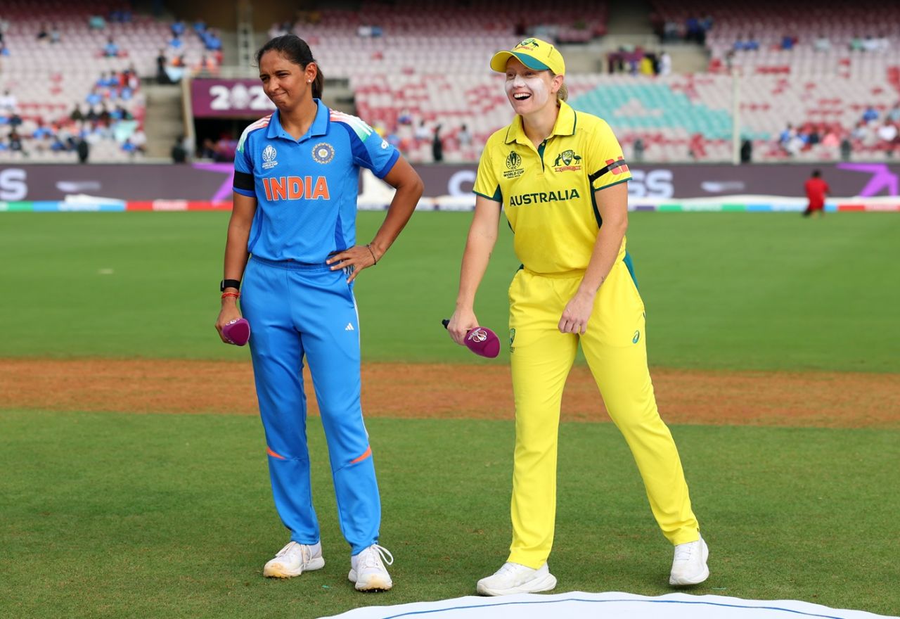 Harmanpreet Kaur and Alyssa Healy won the toss, India vs Australia, 2nd semi-final, Navi Mumbai, Women's World Cup, October 30, 2025