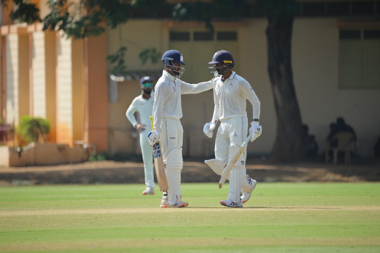 Pradosh Ranjan Paul and B Indrajith steadied Tamil Nadu, Tamil Nadu vs Vidarbha, Ranji Trophy 2025-26, 1st day, Coimbatore, November 1, 2025