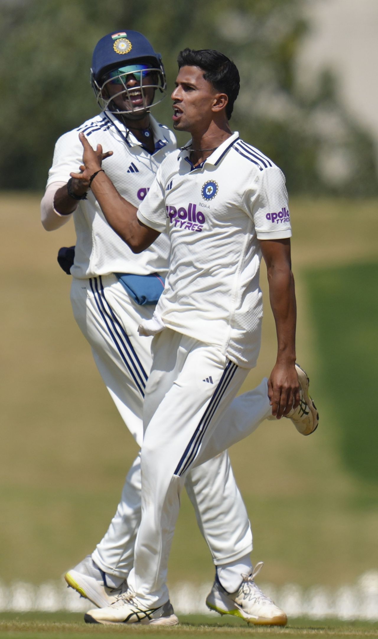 Tanush Kotian returned figures of 4 for 26 in eight overs, India A vs South Africa A, 2nd unofficial Test, 3rd day, Bengaluru, November 1, 2025