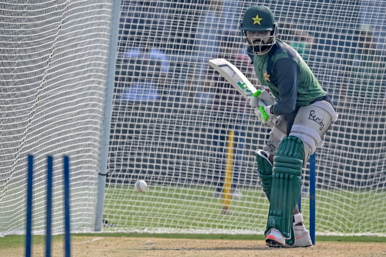 Eyes on the ball: Babar Azam at nets, Faisalabad, November 3, 2025