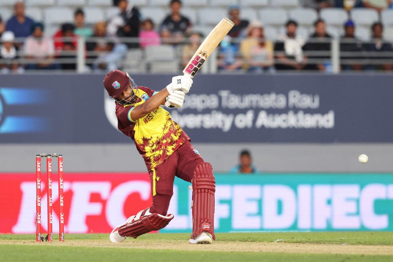 Shai Hope rebuilt with a half-century after three early wickets, New Zealand vs West Indies, 1st T20I, Auckland, November 5, 2025