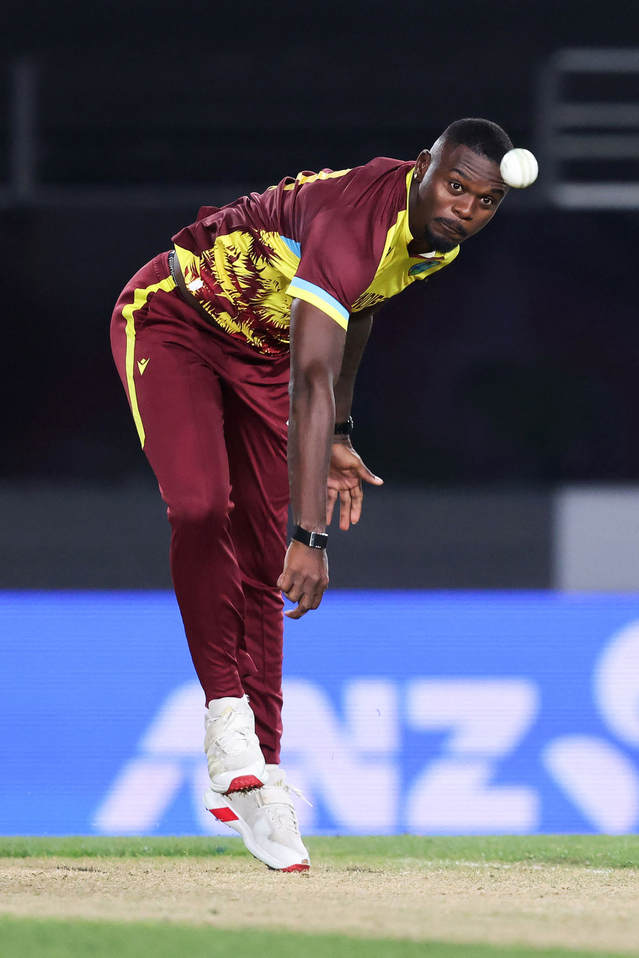 Jayden Seales helped trigger New Zealand's batting collapse, New Zealand vs West Indies, 1st T20I, Auckland, November 5, 2025
