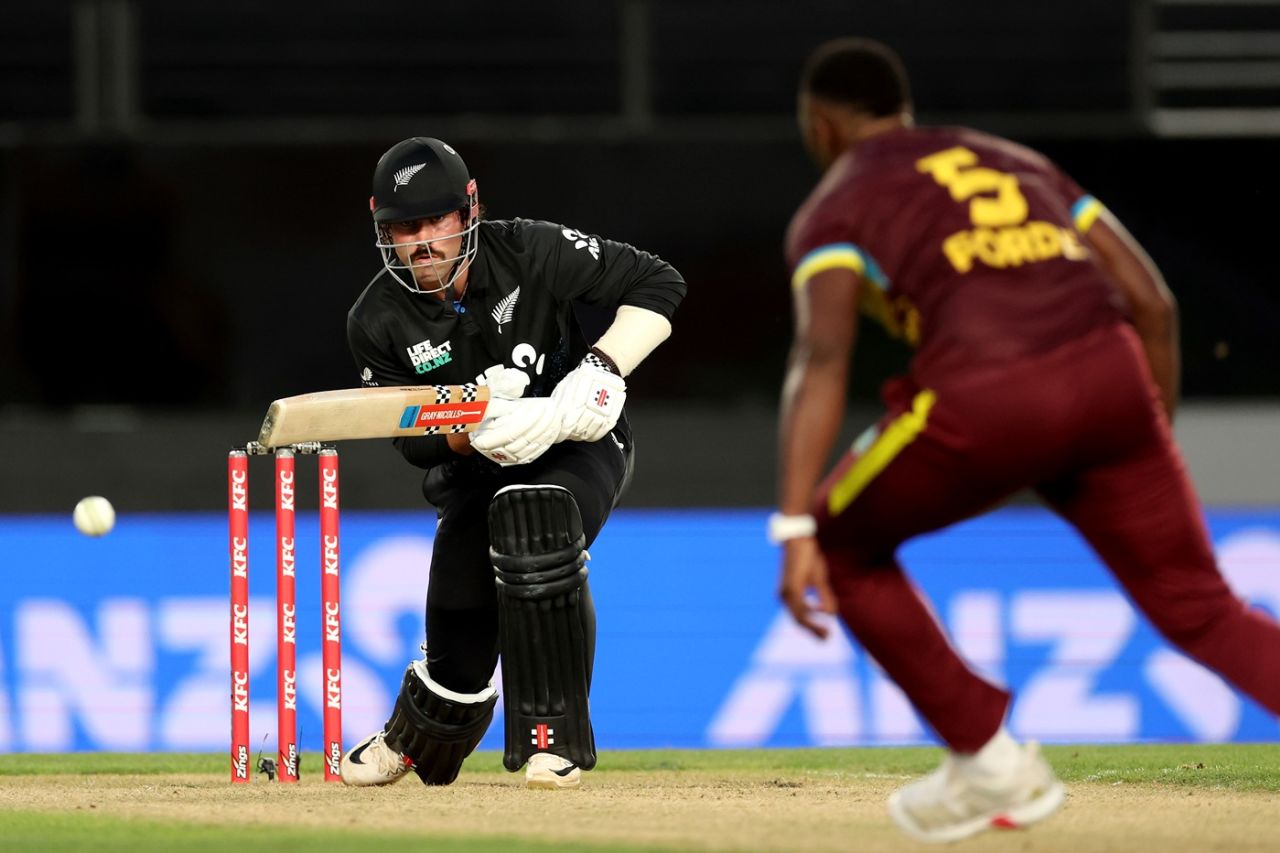 Tim Robinson made a quickfire 39 to lift New Zealand, New Zealand vs West Indies, 2nd T20I, Auckland, November 6, 2025n