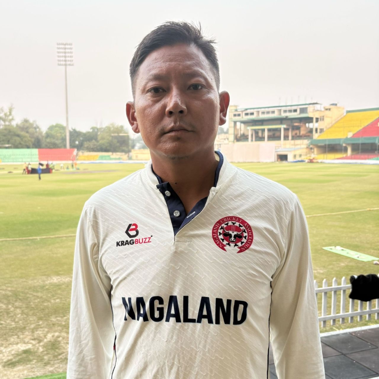Imliwati Lemtur looks on, Uttar Pradesh vs Nagaland, 2nd day, Kanpur, Ranji Trophy, November 9, 2025