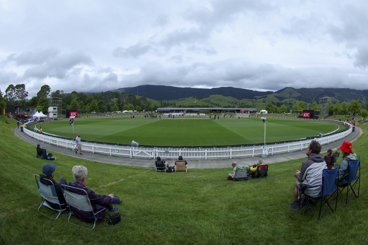 Clouds at Nelson hung low even before the game started, New Zealand vs West Indies, 4th T20I, Nelson, November 10, 2025