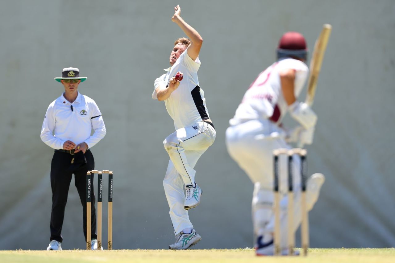 Cameron Green bowling to Marnus Labuschagne, Western Australia vs Queensland, Sheffield Shield, WACA ground, November 11, 2025