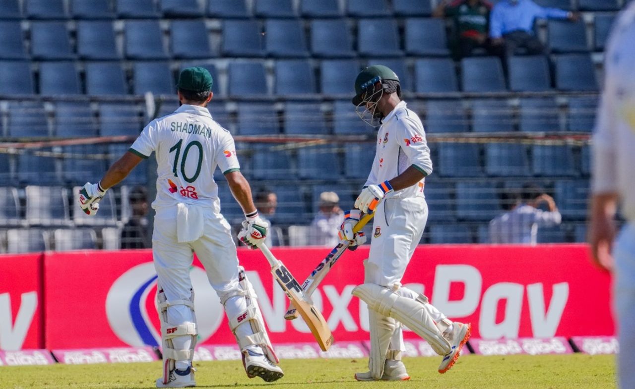 Shadman Islam and Mahmudul Hasan Joy put on a big stand, Bangladesh vs Ireland, 2nd day, 1st Test, Sylhet, November 12, 2025