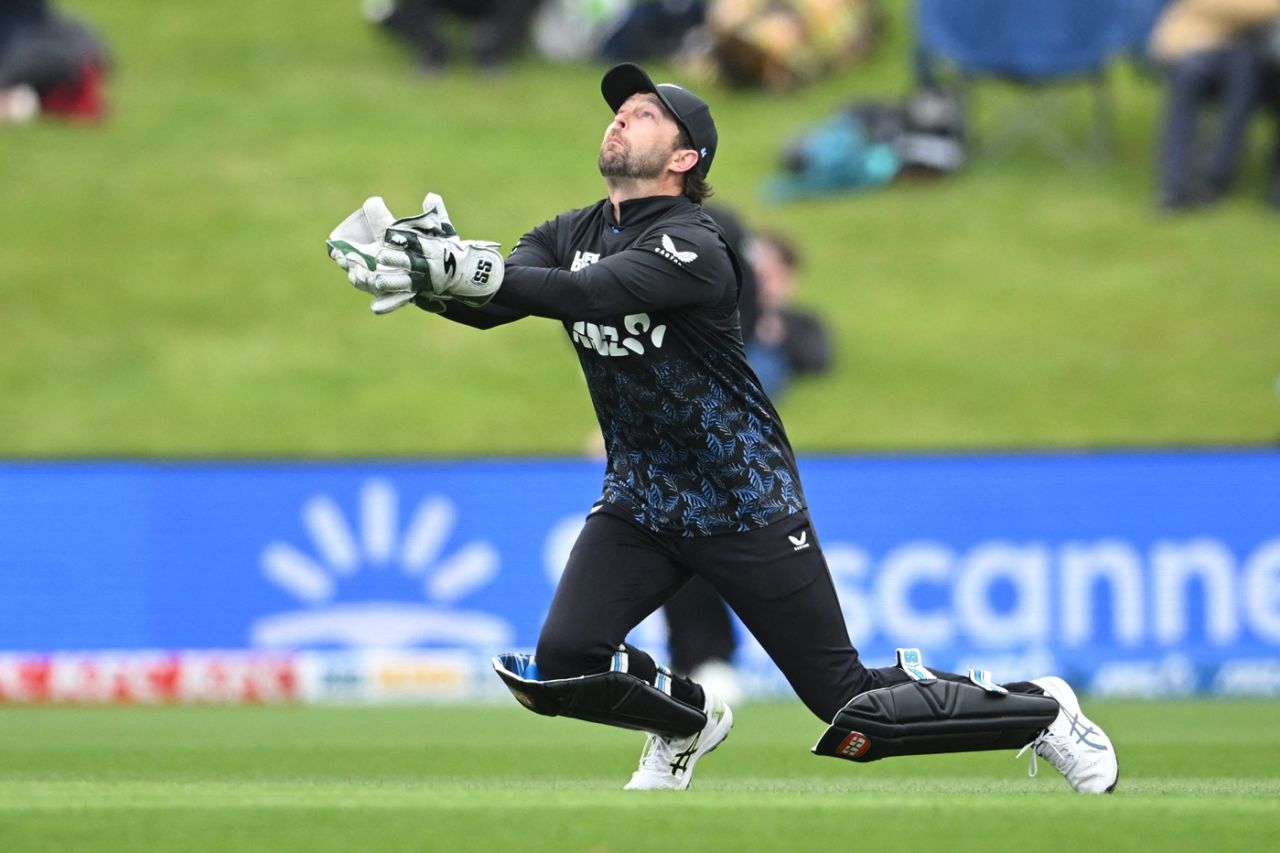 Devon Conway picked up a skier, New Zealand vs West Indies, 5th T20I, Dunedin, November 13, 2025