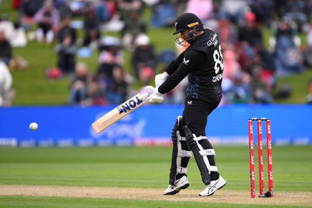 Devon Conway batted patiently, New Zealand vs West Indies, 5th T20I, Dunedin, November 13, 2025