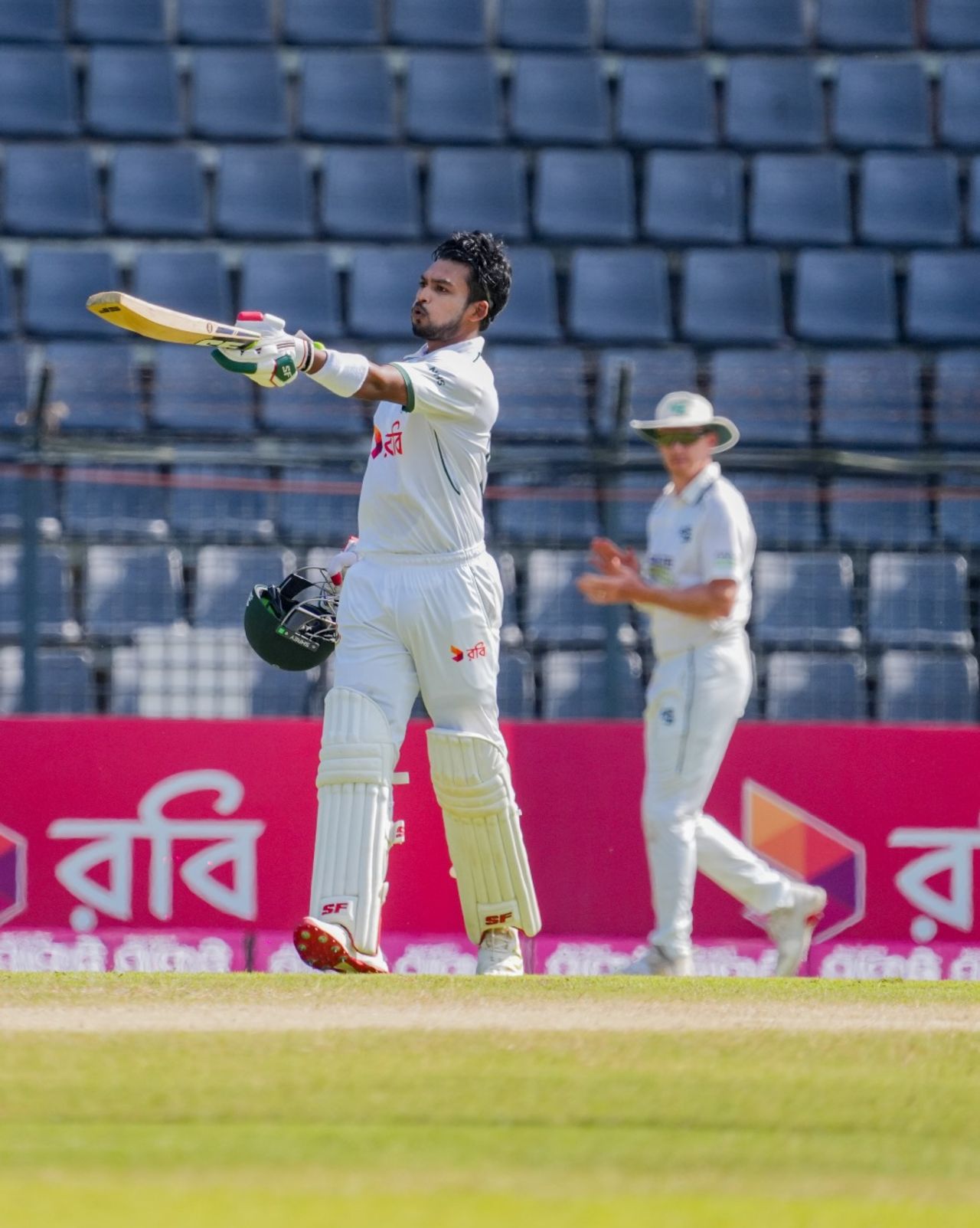 Najmul Hossain Shanto completed his century in 112 balls, Bangladesh vs Ireland, 1st Test, Sylhet, day 3, November 11, 2025 