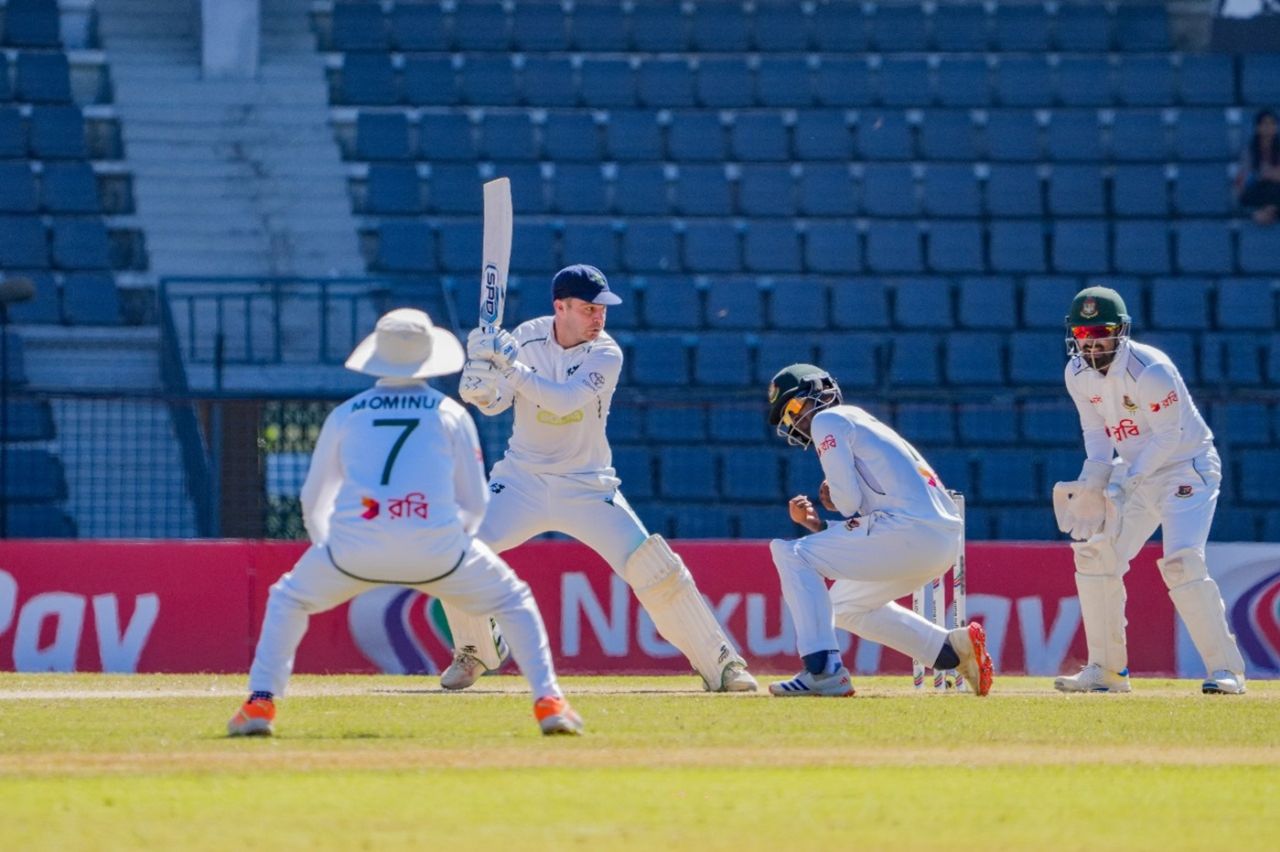 Andy McBrine scored a fifty on fourth morning, Bangladesh vs Ireland, 1st Test, Sylhet, day 4, November 12, 2025 