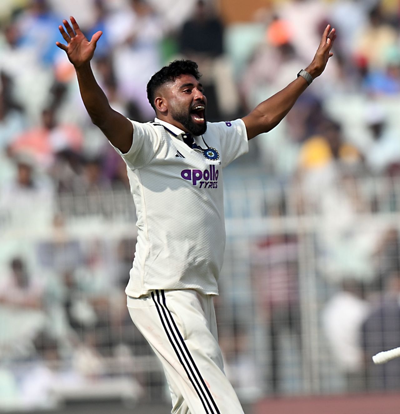 Mohammed Siraj got on the scoreboard in the second session, India vs South Africa, 1st Test, Kolkata, 1st day, November 14, 2025