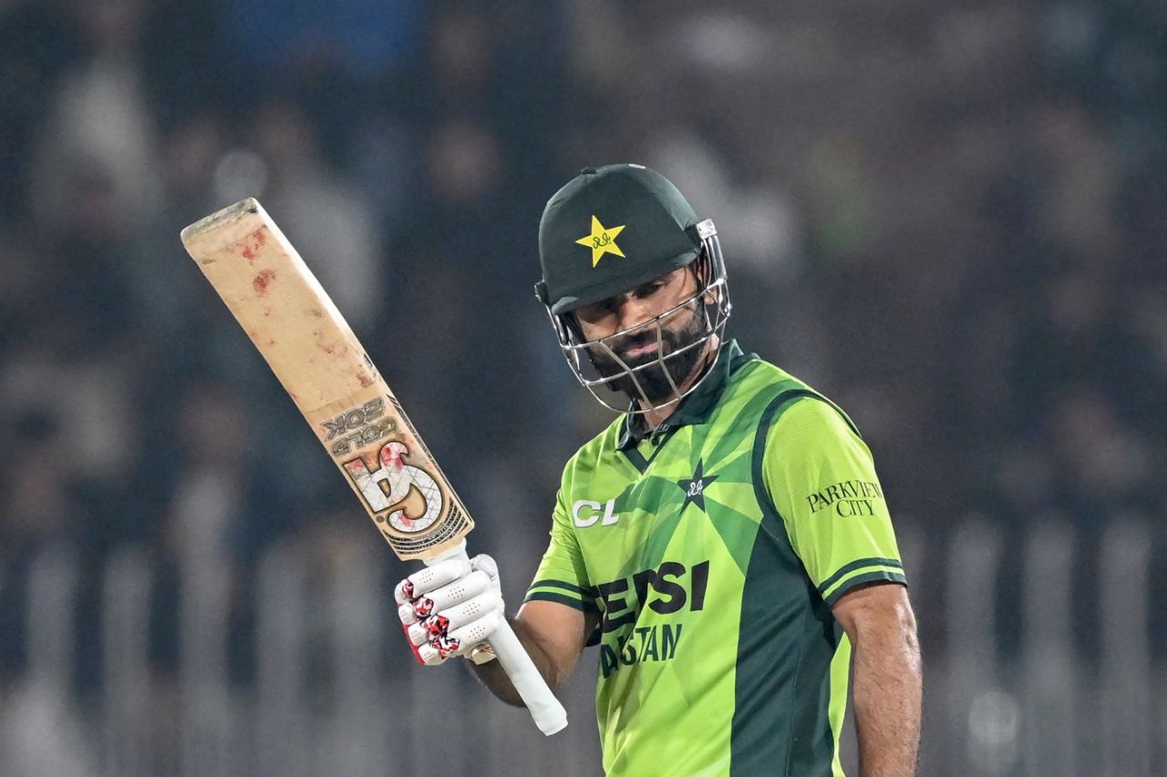 Fakhar Zaman celebrates his half-century, Pakistan vs Sri Lanka, 2nd ODI, Rawalpindi, November 14, 2025
