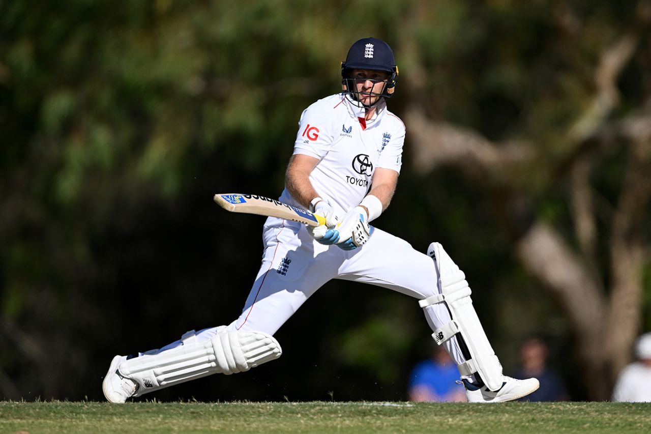 Joe Root spent a little longer in the middle on day three, England XI vs England Lions, Tour match, Lilac Hill, November 15, 2025