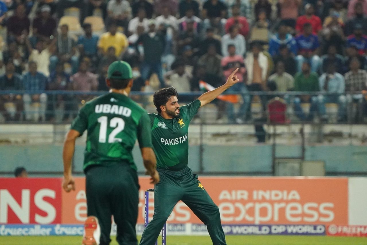 Shahid Aziz dismissed Priyansh Arya, India A vs Pakistan A, Rising Stars T20 Asia Cup, Doha, November 16, 2025