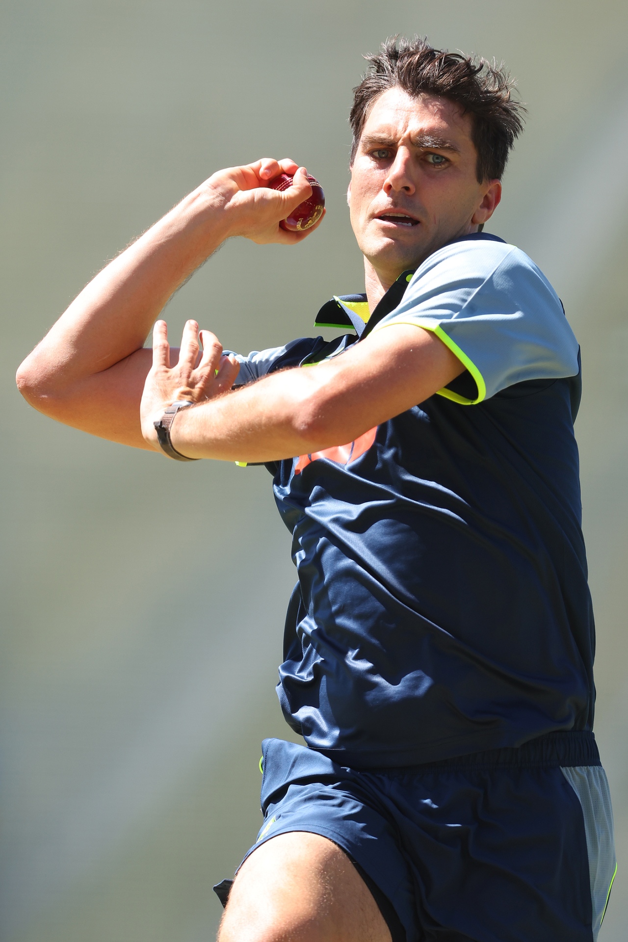 Pat Cummins continues to work through his return from injury, Optus Stadium, November 17, 2025