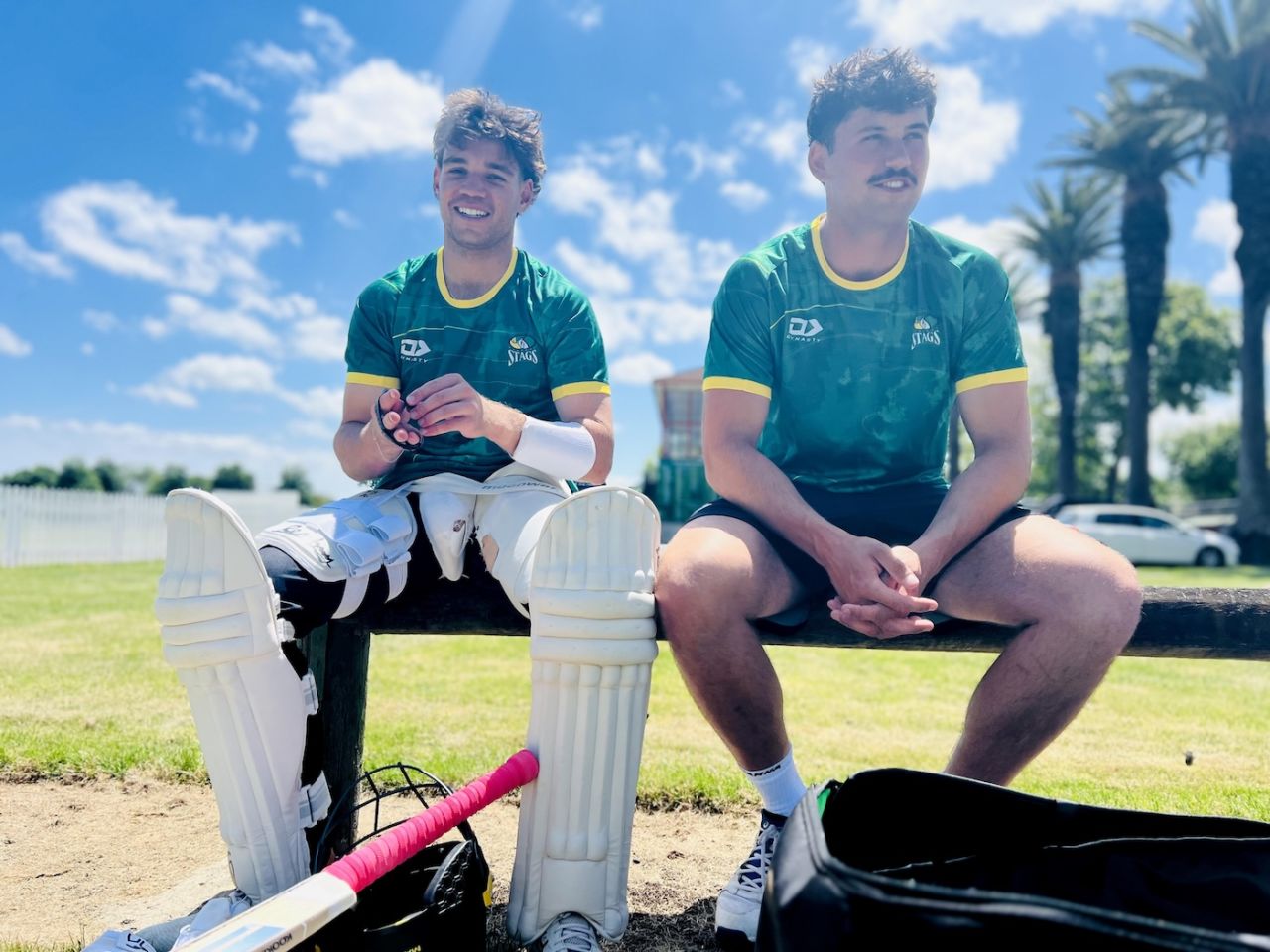 Taylor Bettelheim (left) and Oscar Mabin (right) earned their maiden call-up for Central Districts, November 17, 2025