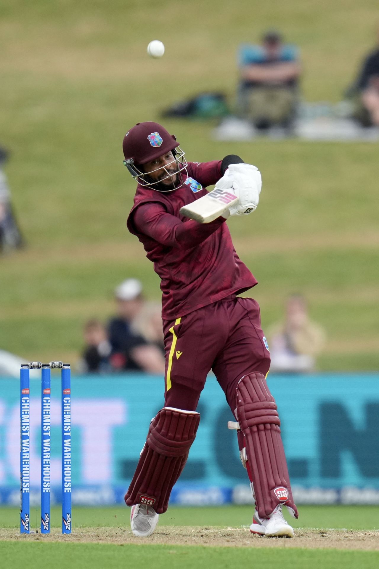 Shai Hope went on the charge, New Zealand vs West Indies, 2nd ODI, Napier, November 19, 2025