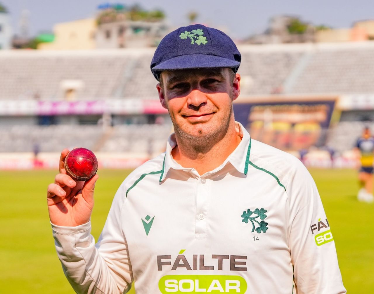 Andy McBrine picked up 6 for 109 in 33.1 overs, Bangladesh vs Ireland, 2nd Test, Mirpur, Day 2, November 20, 2025
