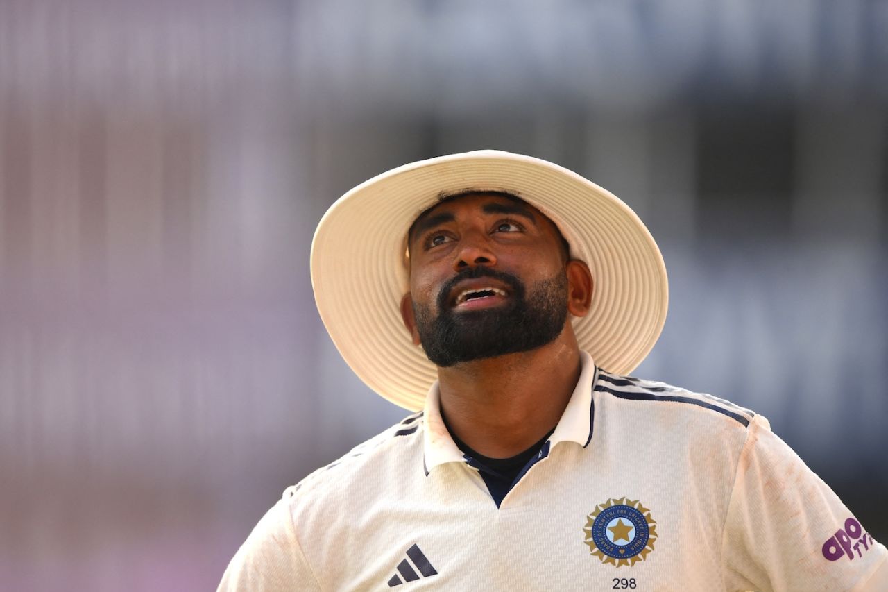 It was a tiring and frustrating day for Mohammed Siraj and the other India bowlers, India vs South Africa, 2nd Test, Guwahati, 2nd day, November 23, 2025