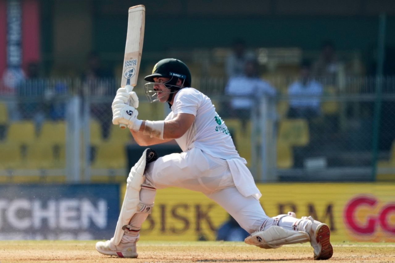 Tristan Stubbs countered India's spinners with the sweep, India vs South Africa, 2nd Test, Guwahati, 4th day, November 25, 2025