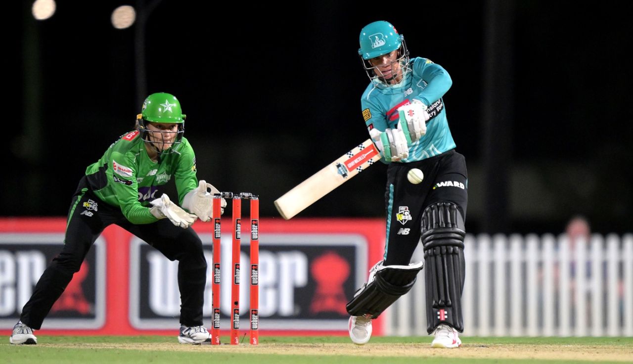 Lauren Winfield-Hill top-scored for Brisbane Heat with 47 off 36 balls, Adelaide Strikers vs Brisbane Heat, WBBL 2025-26, Adelaide, November 25, 2025