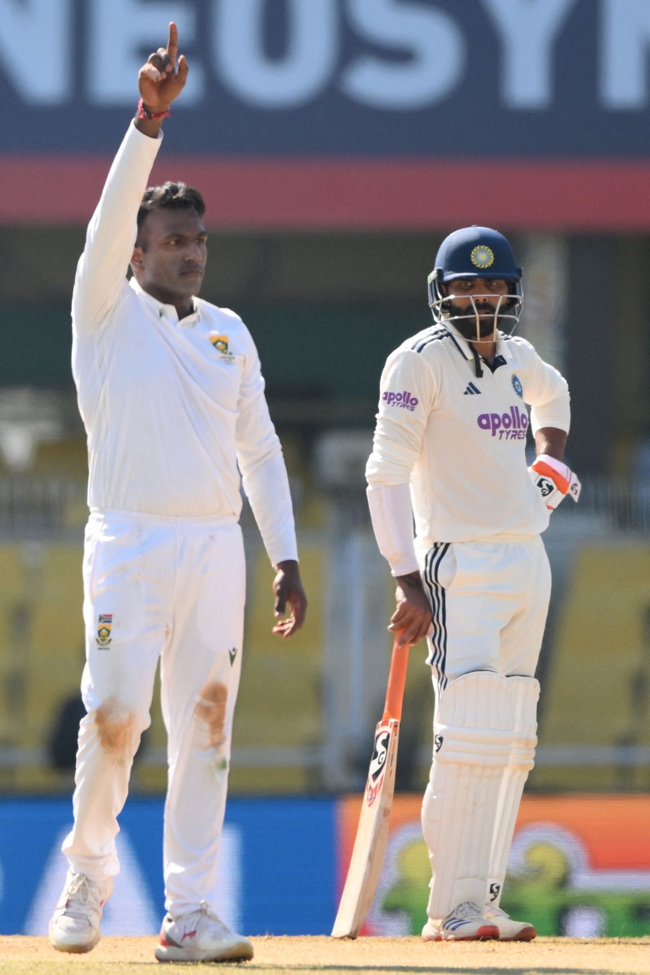 Senuran Muthusamy struck with his fifth ball, India vs South Africa, 2nd Test, Guwahati, 5th day, November 26, 2025
