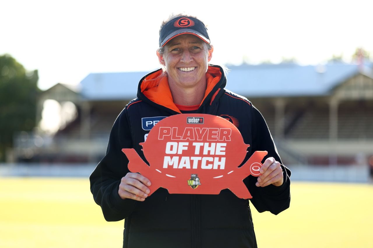 Sophie Devine was named Player of the Match, Melbourne Renegades vs Perth Scorchers, WBBL 2025-26, Melbourne, November 27, 2025