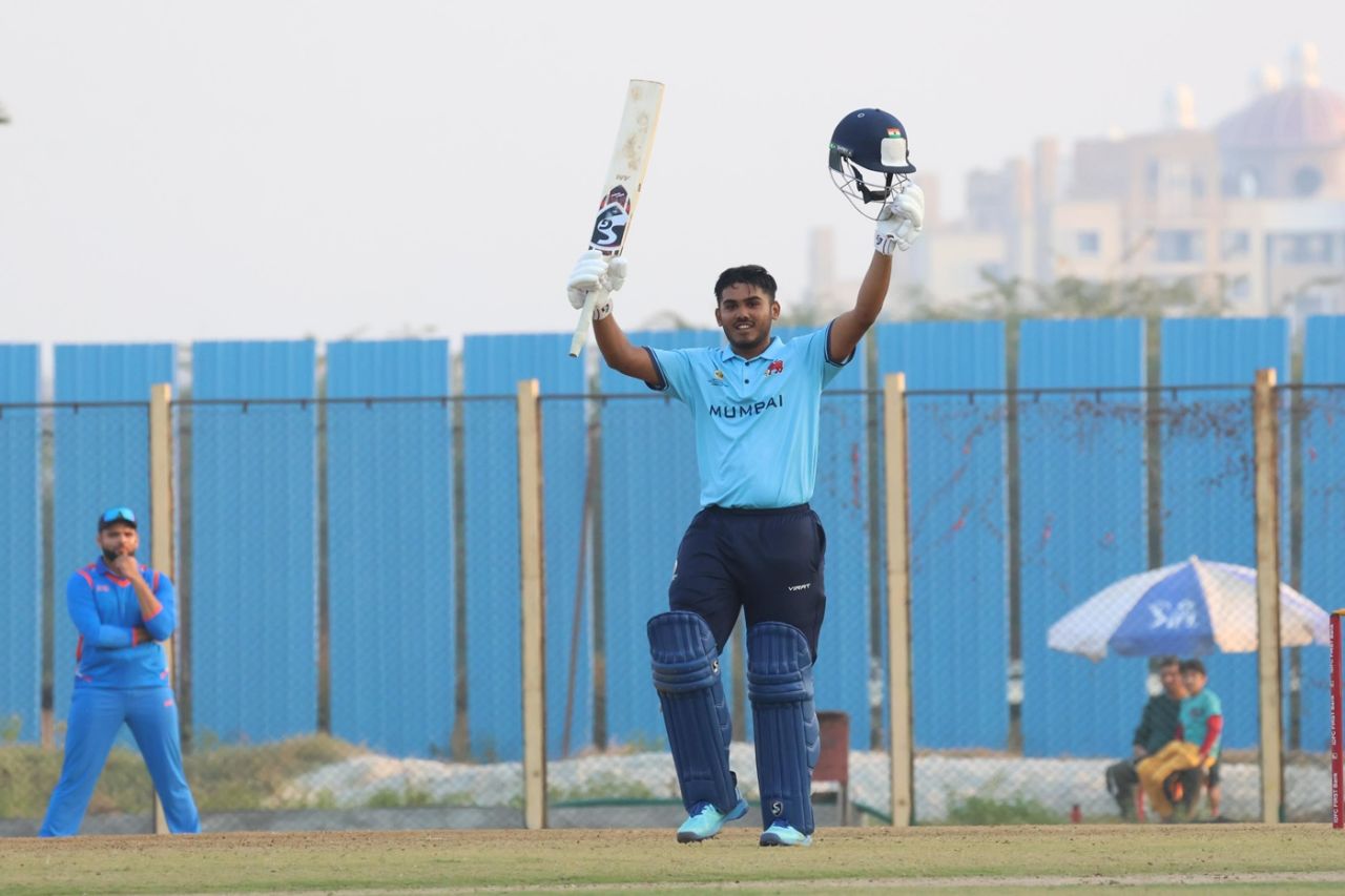 Ayush Mhatre's unbeaten 53-ball 110 took Mumbai to a seven-wicket win against Vidarbha, Mumbai vs Vidarbha, Syed Mushtaq Ali Trophy 2025-26, Lucknow, November 28, 2025
