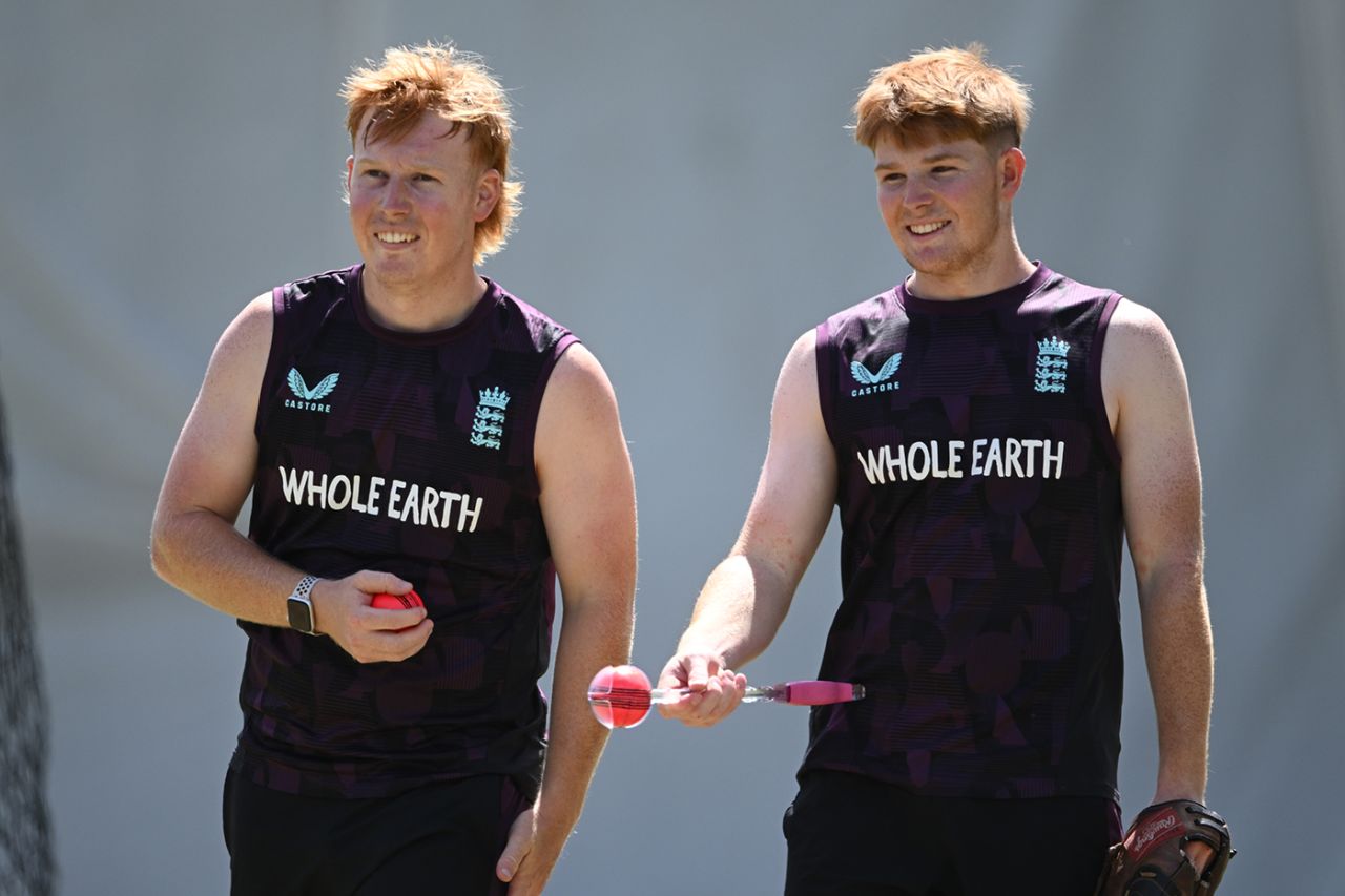 James Rew and Thomas Rew at England Lions training, Canberra, November 28, 2025