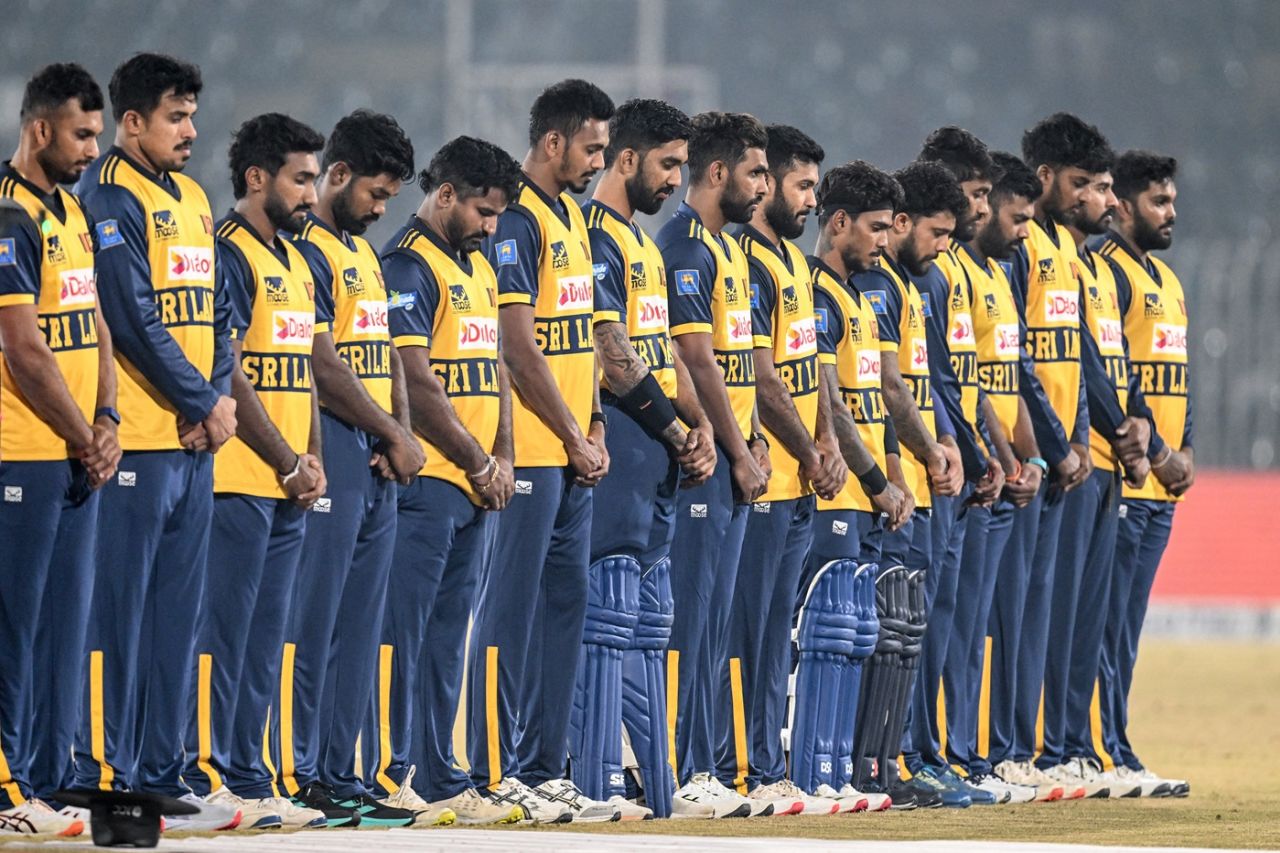 A minute's silence was observed for the victims of the ongoing crisis precipitated by Cyclone Ditwah in Sri Lanka, Pakistan vs Sri Lanka, T20I tri-series, final, Rawalpindi, November 29, 2025