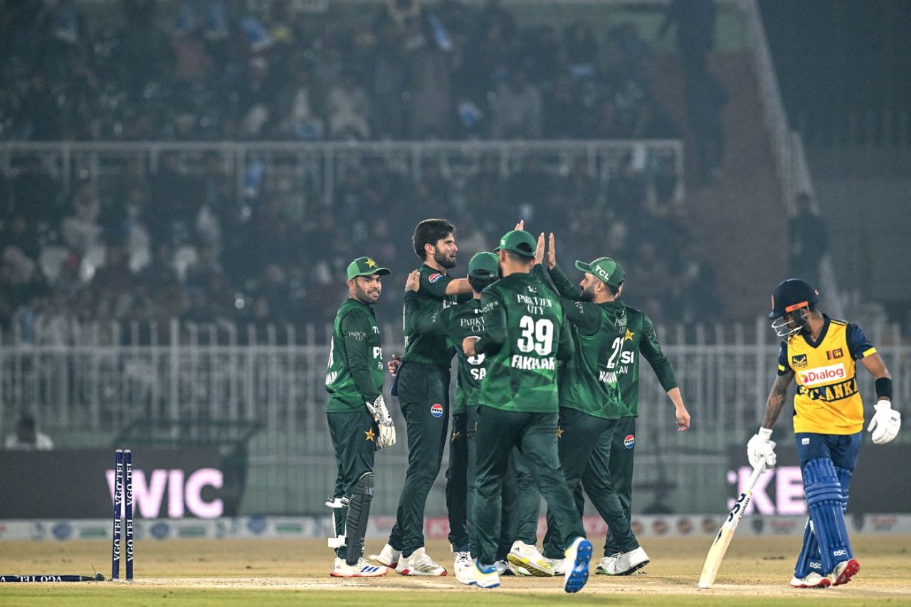 Pathum Nissanka was cleaned up by Shaheen Shah Afridi, Pakistan vs Sri Lanka, T20I tri-series, final, Rawalpindi, November 29, 2025