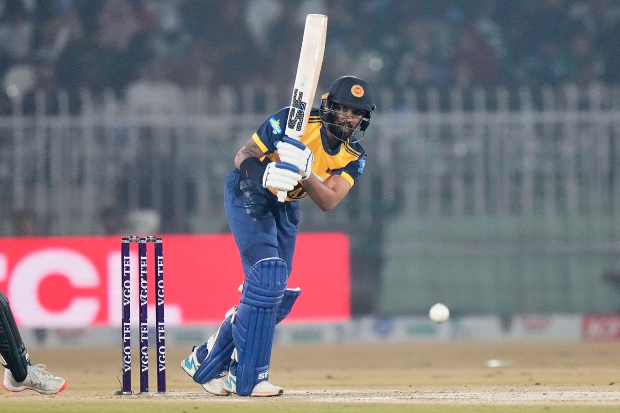 Kamil Mishara struck a quick half-century to keep Sri Lanka going, Pakistan vs Sri Lanka, T20I tri-series, final, Rawalpindi, November 29, 2025
