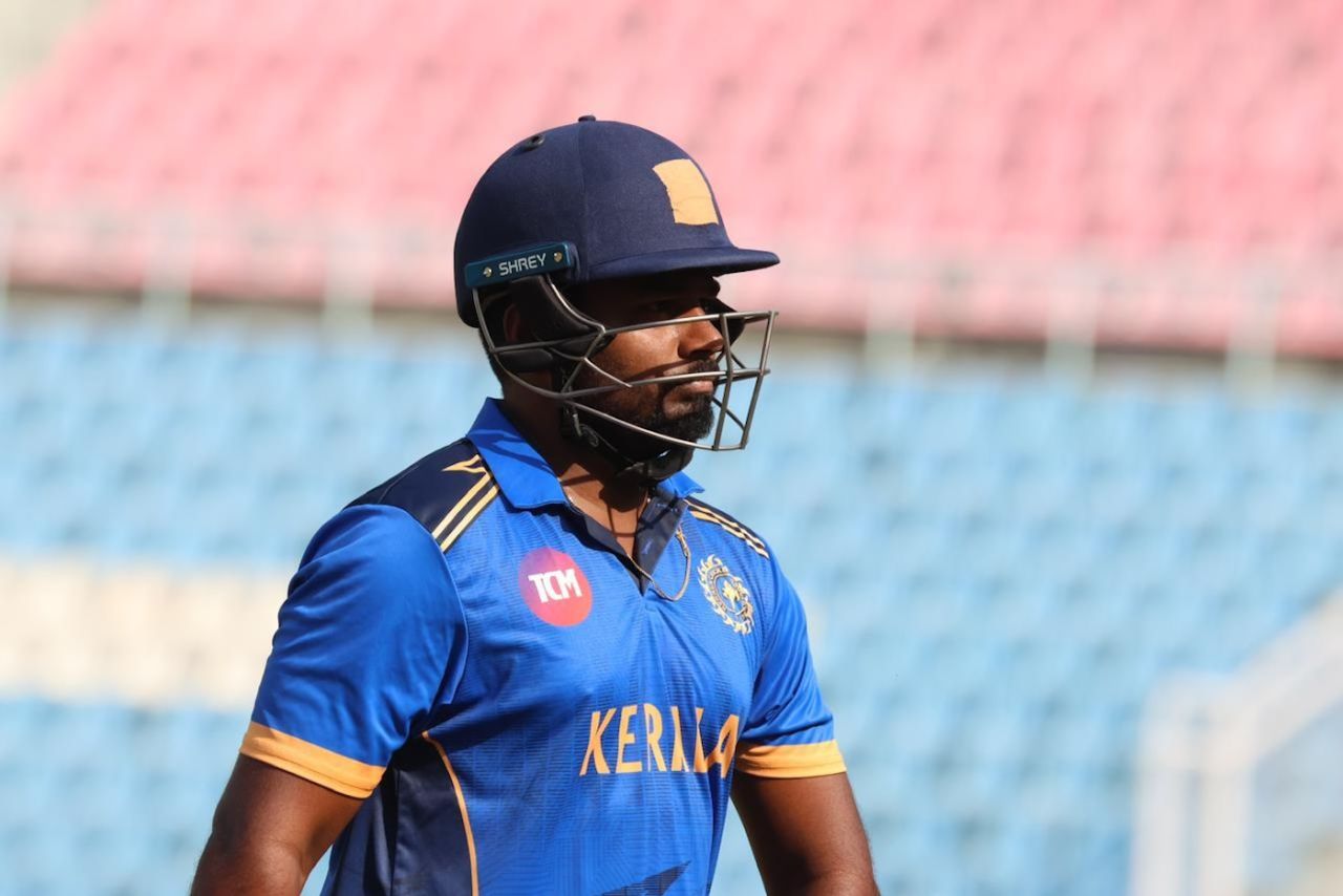 Sanju Samson gave Kerala a smashing start in the chase, Kerala vs Chhattisgarh, Syed Mushtaq Ali Trophy, Lucknow, November 30, 2025