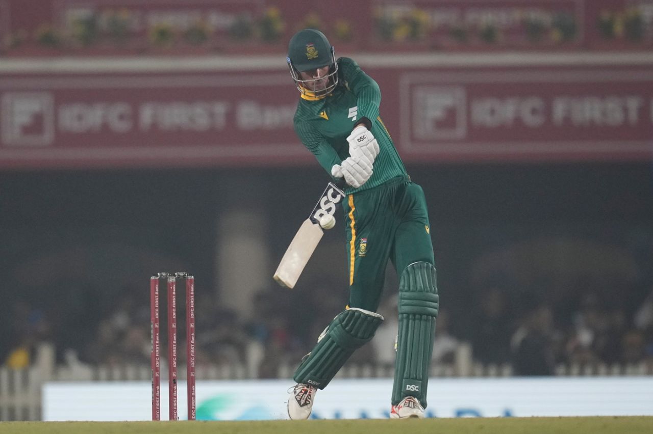 Marco Jansen struck several meaty blows, India vs South Africa, 1st ODI, Ranchi, November 30, 2025