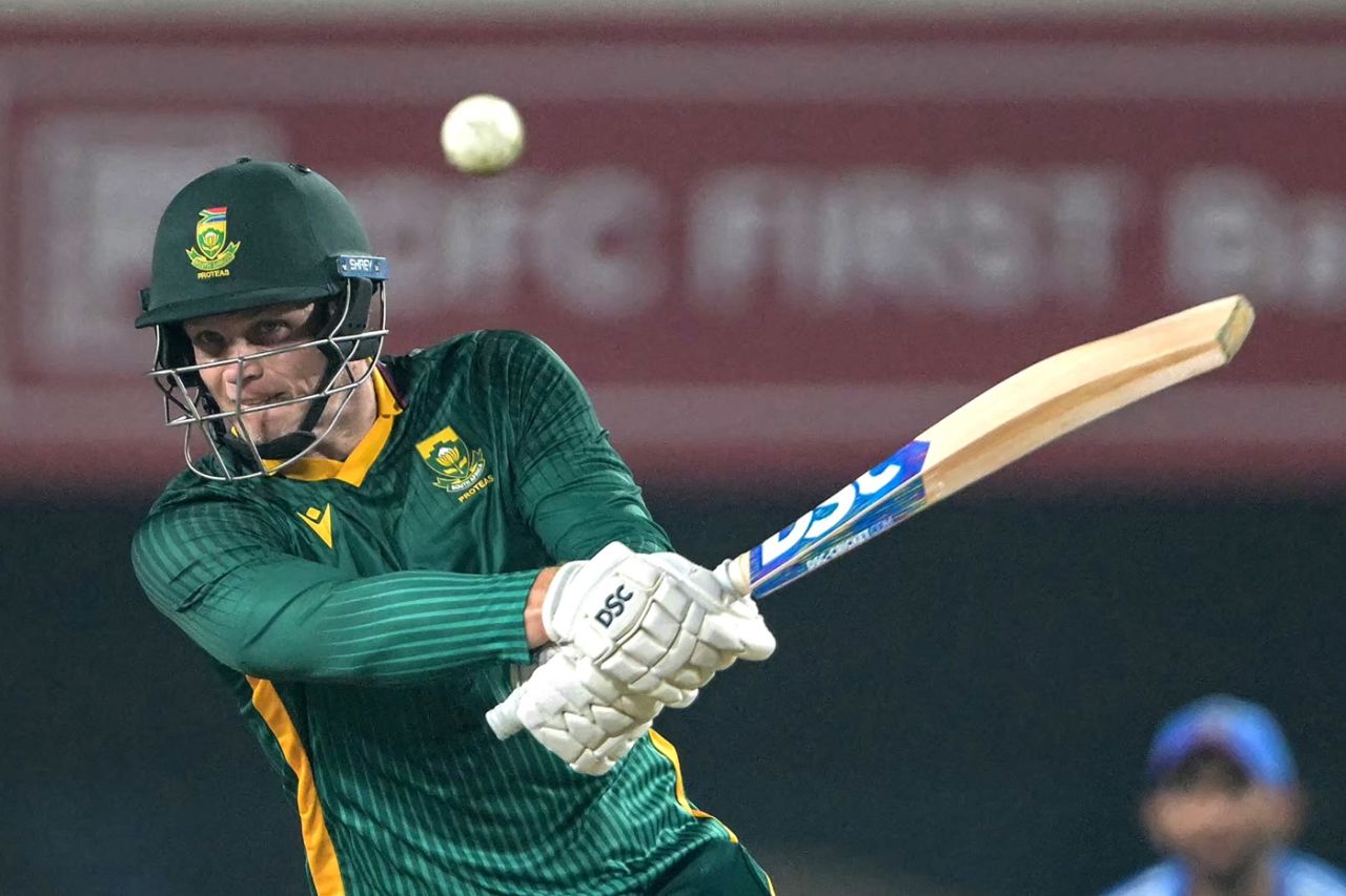 Corbin Bosch hit his way to a maiden fifty, India vs South Africa, 1st ODI, Ranchi, November 30, 2025