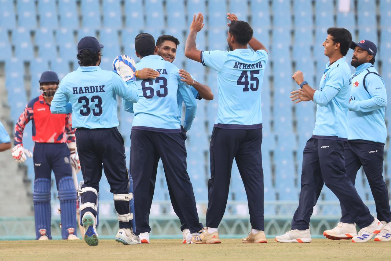 Tushar Deshpande led Mumbai's attack, Andhra vs Mumbai, Syed Mushtaq Ali Trophy, Lucknow, November 30, 2025