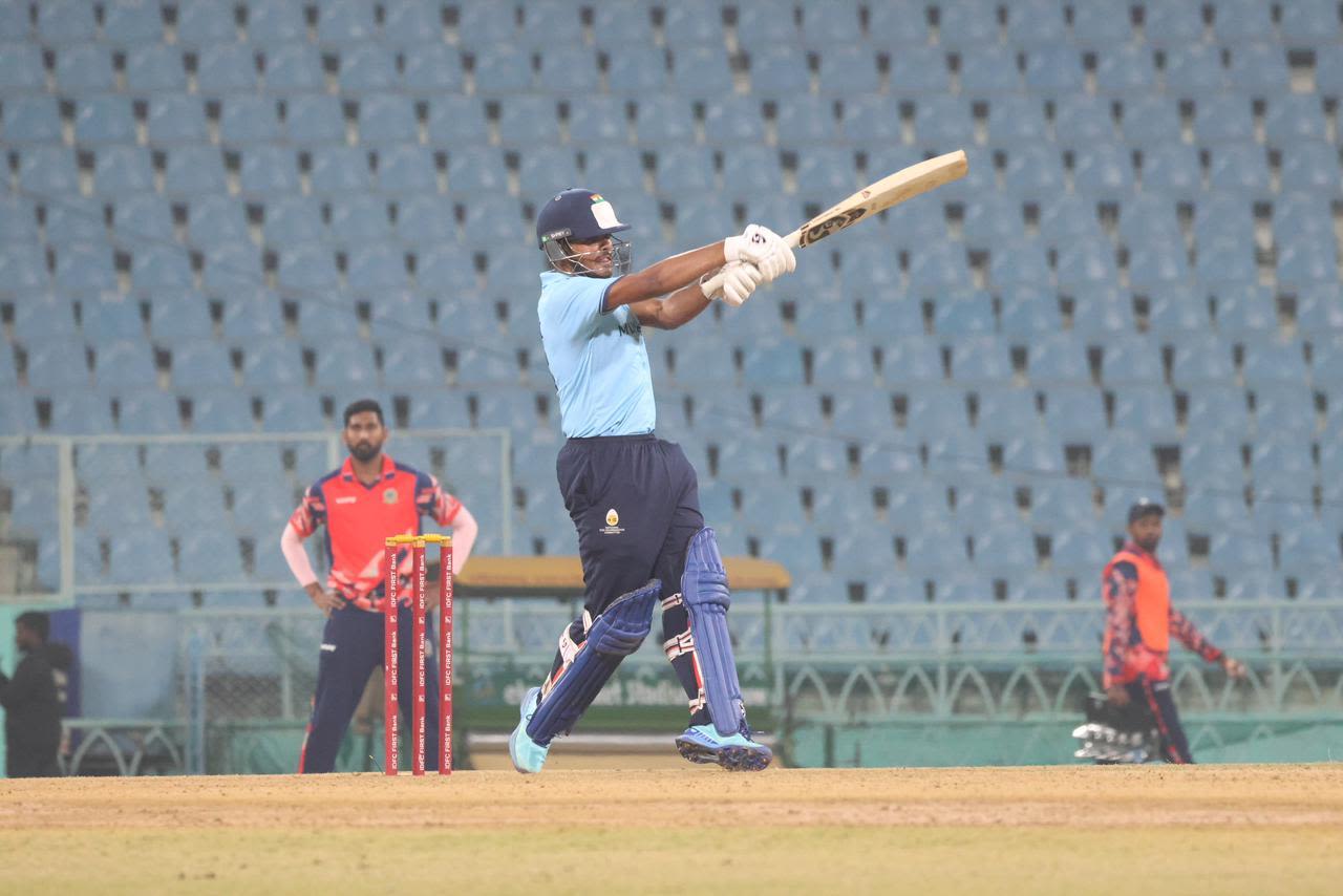 Ayush Mhatre pulls with power, Andhra vs Mumbai, Syed Mushtaq Ali Trophy, Lucknow, November 30, 2025