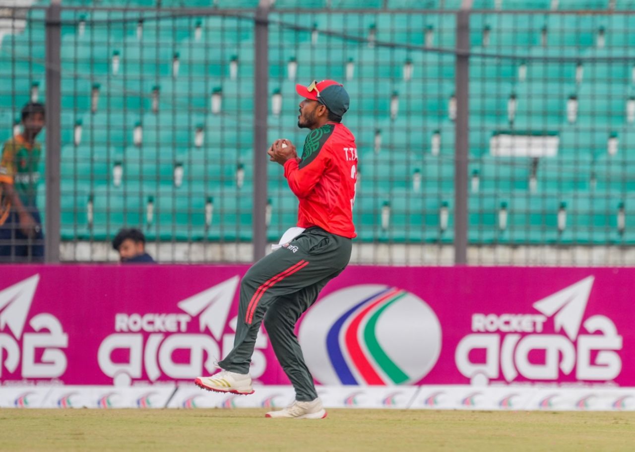 Tanzid Hasan claimed the Bangladesh record for the most catches in a T20I innings, Bangladesh vs Ireland, 3rd T20I, Chattogram, December 2, 2025