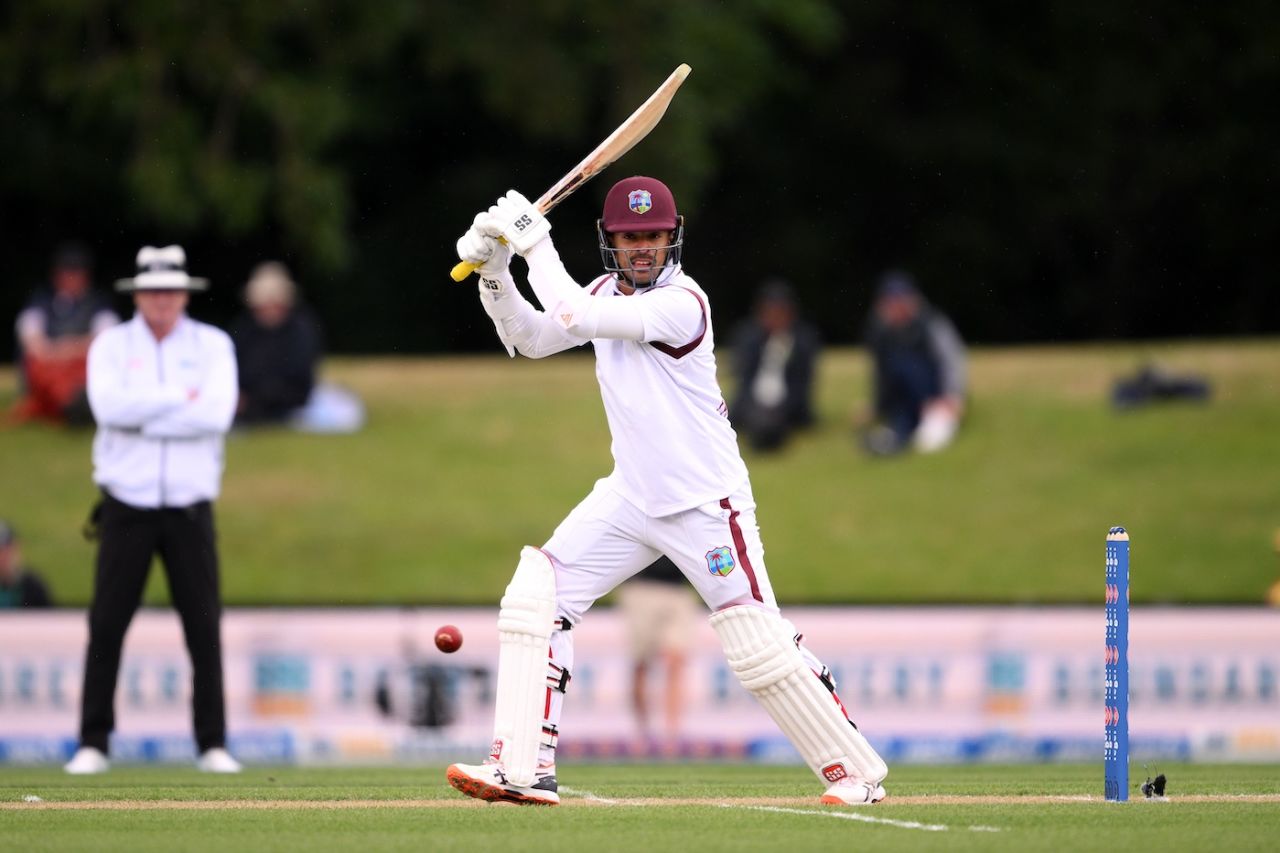 Tagenarine Chanderpaul scored a half-century, New Zealand vs West Indies, 1st Test, Christchurch, 2nd day, December 3, 2025