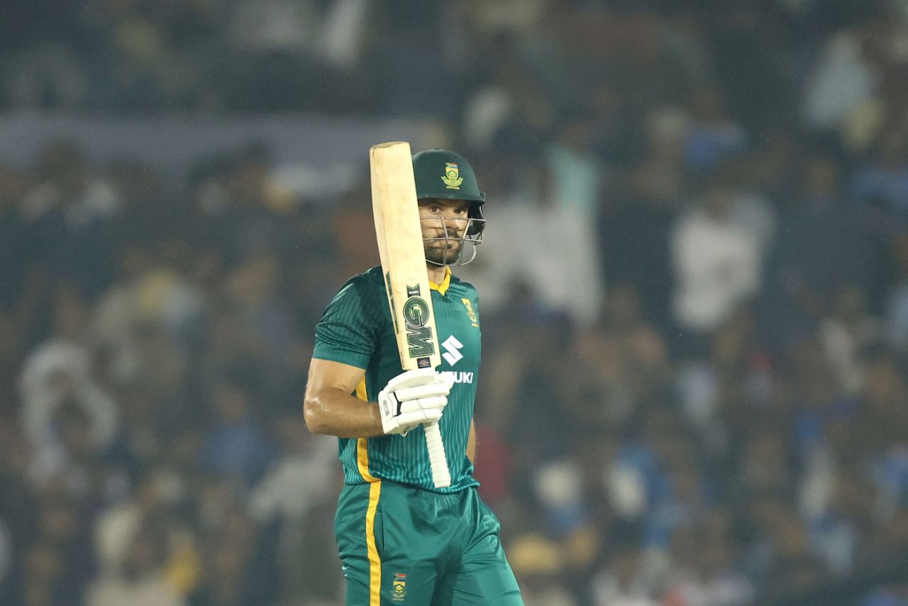 Aiden Markram celebrates his fifty, India vs South Africa, 2nd ODI, Raipur, December 3, 2025