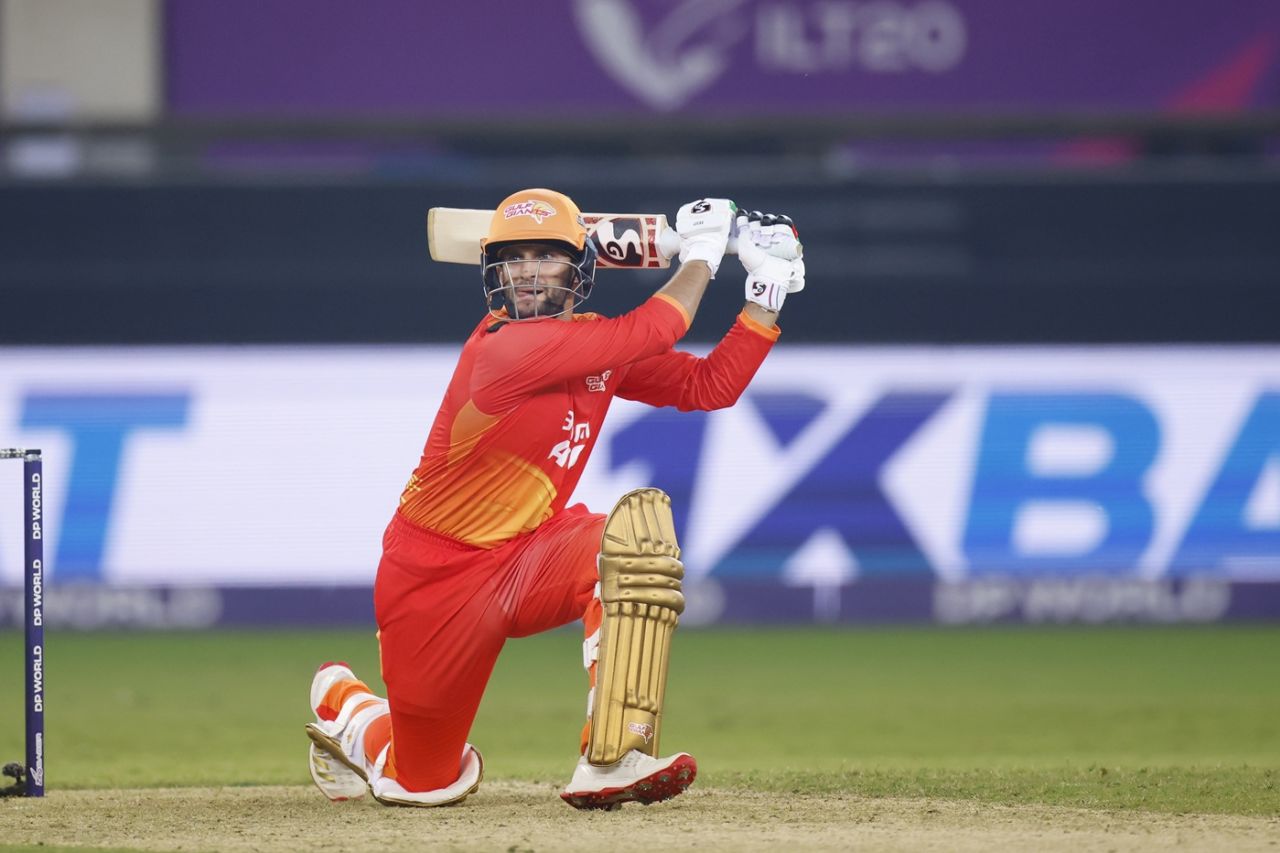 Azmatullah Omarzai showed off his hitting wares, Gulf Giants vs MI Emirates, ILT20, Dubai, December 4, 2025