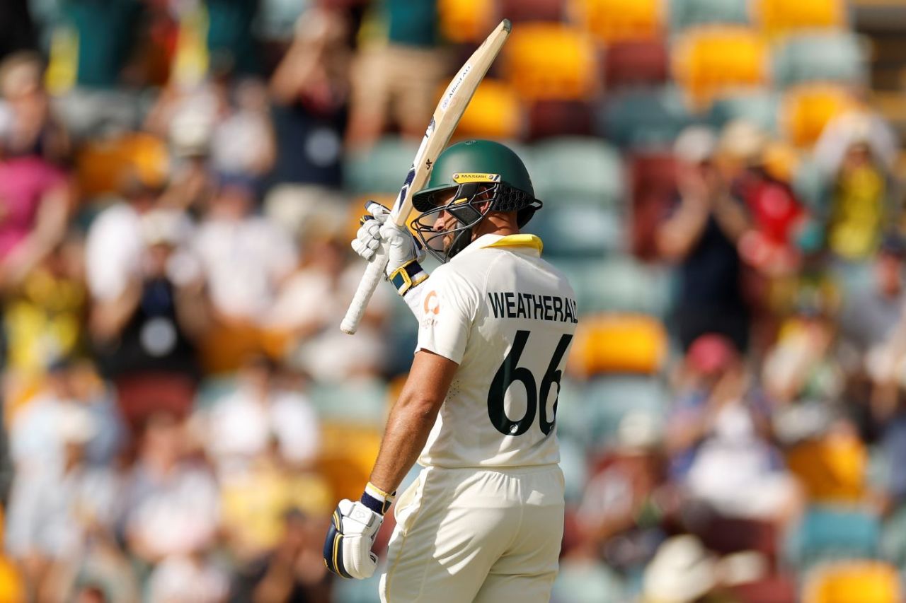 Jake Weatherald made his maiden Test fifty off 45 balls, Australia vs England, 2nd Test, Brisbane, December 5, 2025