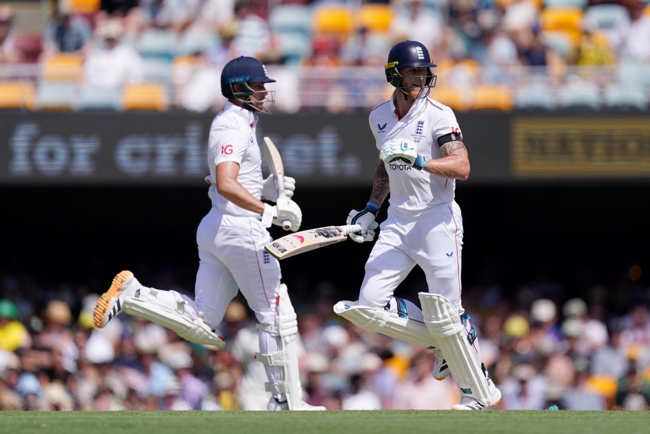 Ben Stokes and Will Jacks were England's last recognised pair on the fourth day, Australia vs England, 2nd Test, Brisbane, 3rd day, December 7, 2025