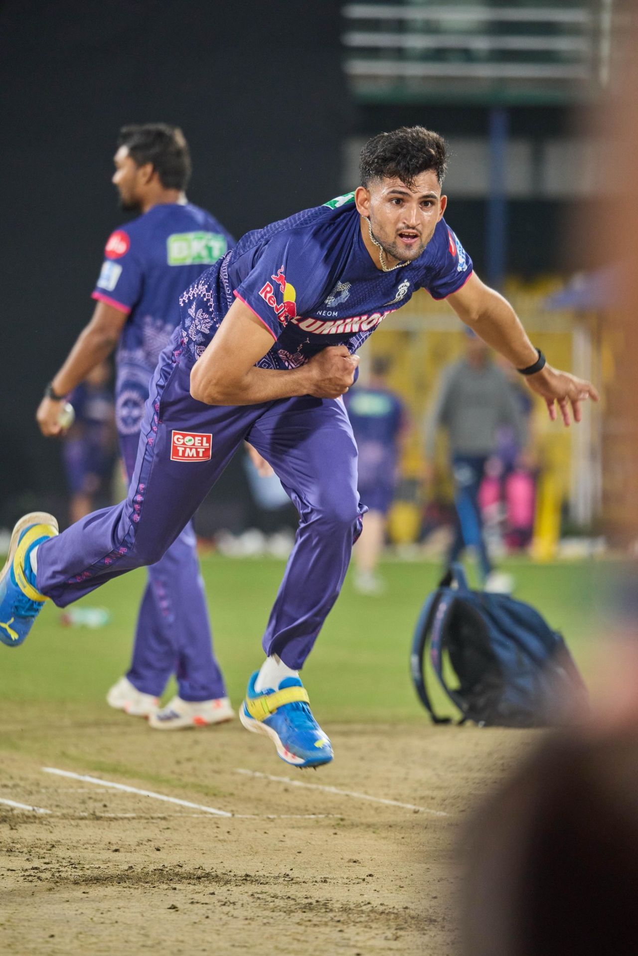 Ashok Sharma in action at the nets, December 10, 2025