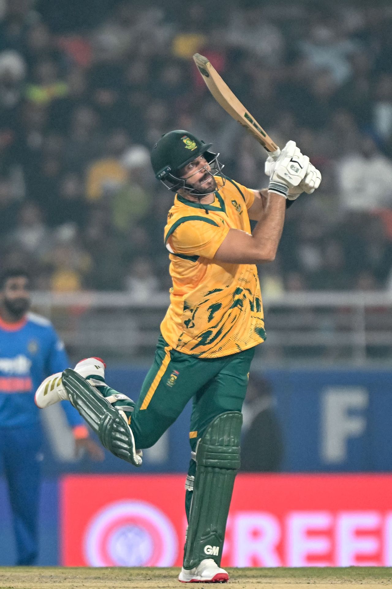 Aiden Markram hit a stylish six while walking down, India vs South Africa, 2nd T20I, New Chandigarh, December 11, 2025