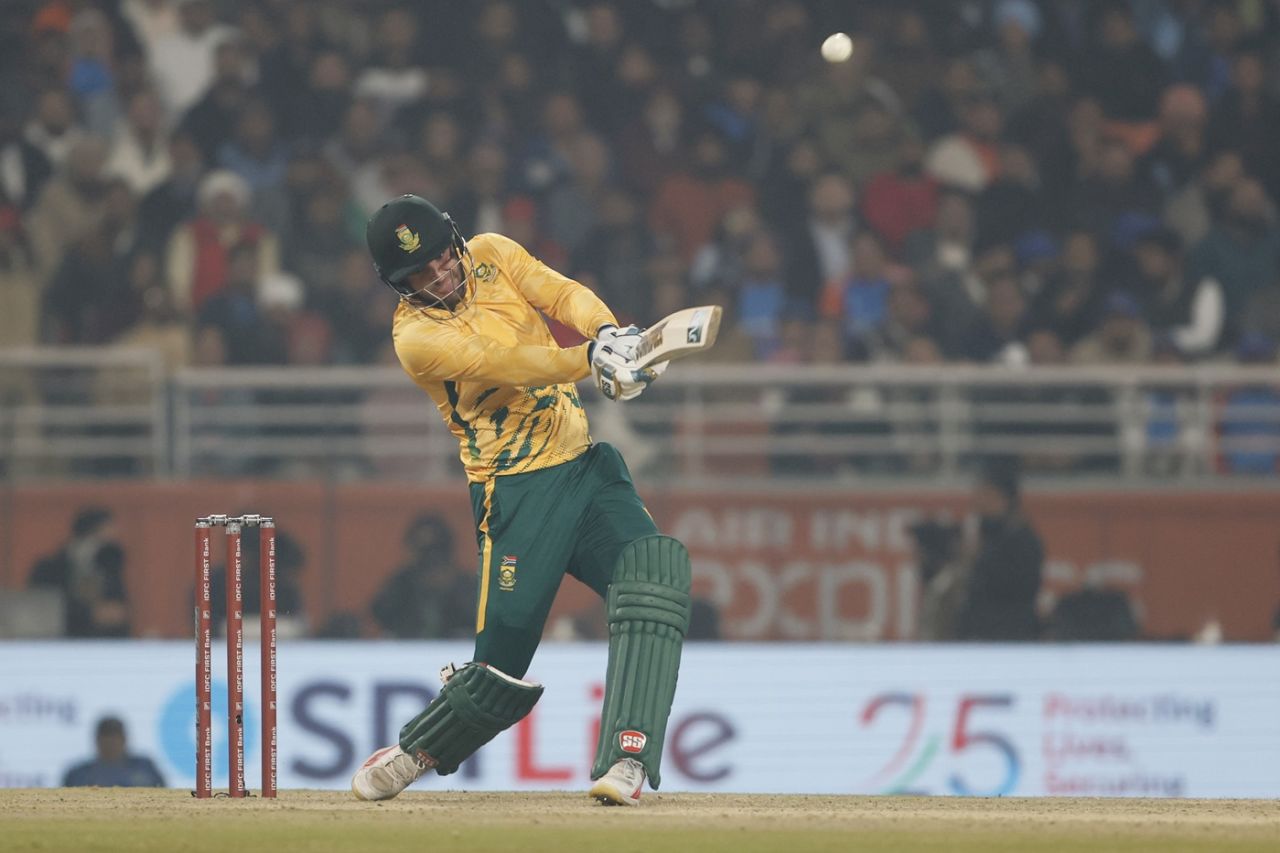 Donovan Ferreira bashed three sixes in his cameo of 30*, India vs South Africa, 2nd T20I, New Chandigarh, December 11, 2025