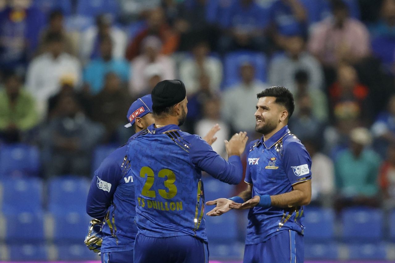 Fazalhaq Farooqi starred with four wickets, Abu Dhabi Knight Riders vs MI Emirates, ILT20, Abu Dhabi, December 11, 2025