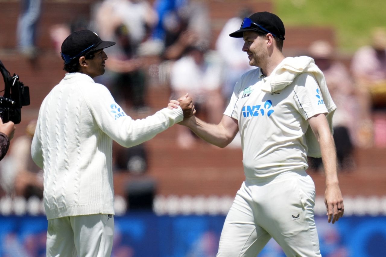 Jacob Duffy now has two five-wicket hauls in three Tests, New Zealand vs West Indies, 2nd Test, Wellington, 3rd day, December 12, 2025